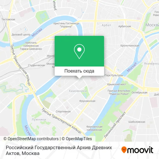 Карта Российский Государственный Архив Древних Актов