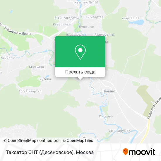 Карта Таксатор СНТ (Десёновское)