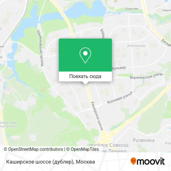 Карта Каширское шоссе (дублер)