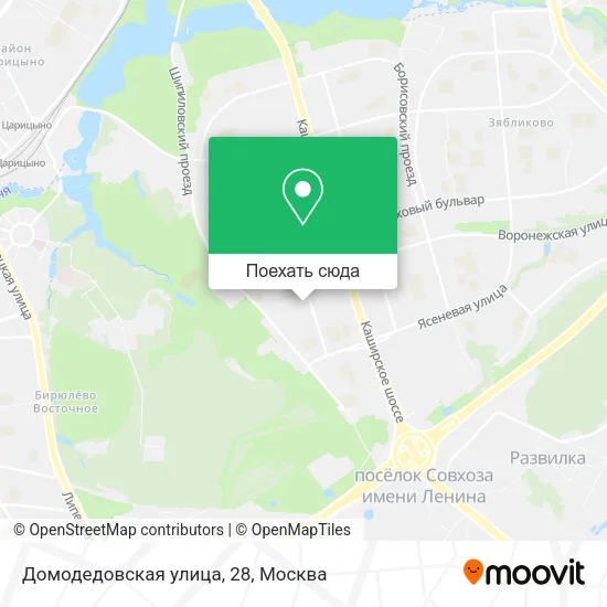Карта Домодедовская улица, 28
