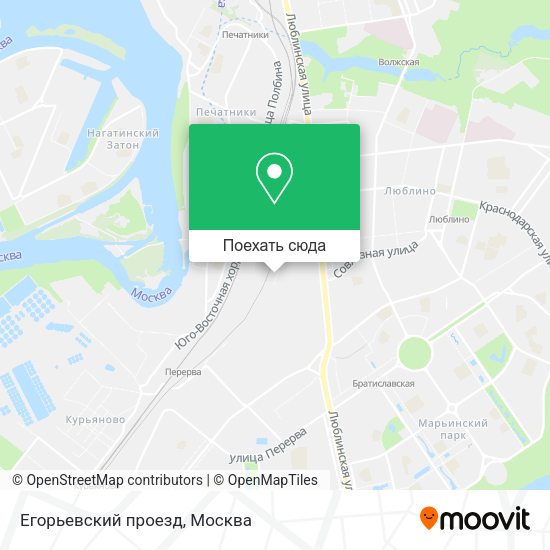 Карта Егорьевский проезд