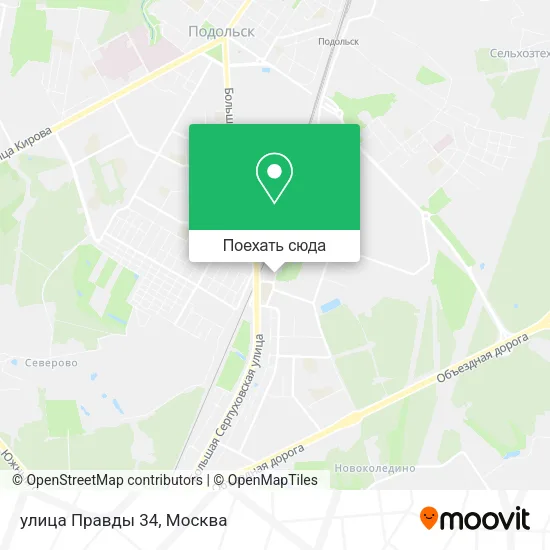Карта улица Правды 34