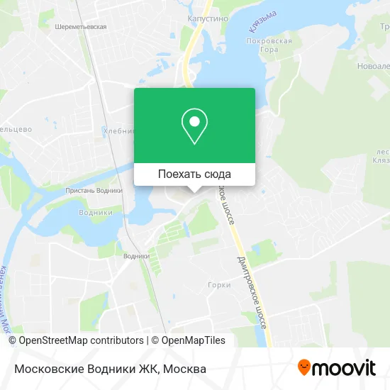 Карта Московские Водники ЖК