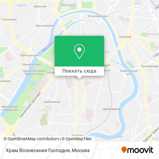 Карта Храм Вознесения Господня