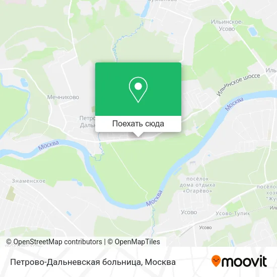 Карта Петрово-Дальневская больница