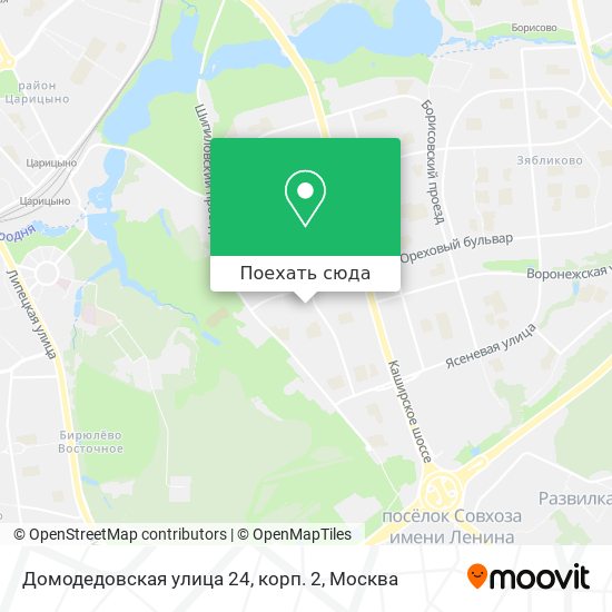 Карта Домодедовская улица 24, корп. 2