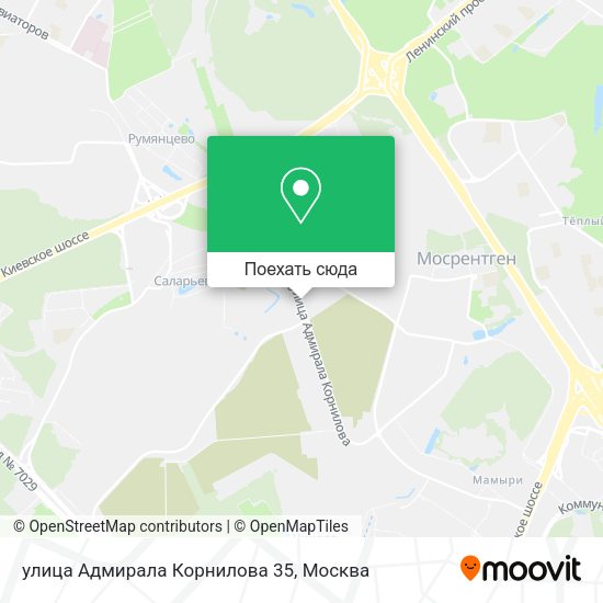 Карта улица Адмирала Корнилова 35