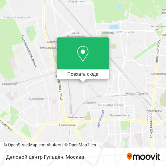 Карта Деловой центр Гульден