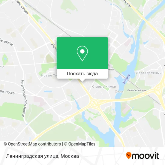 Карта Ленинградская улица