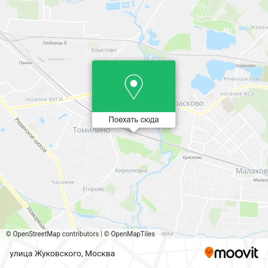 Карта улица Жуковского