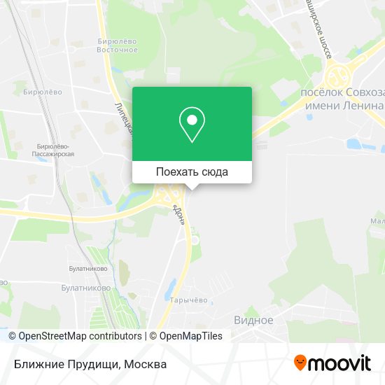 Карта Ближние Прудищи