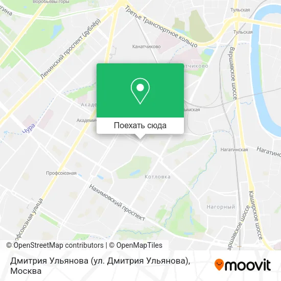 Карта Дмитрия Ульянова (ул. Дмитрия Ульянова)
