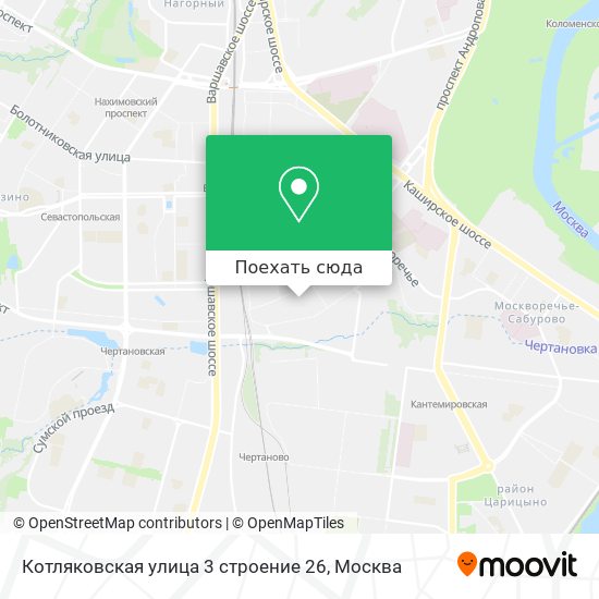 Карта Котляковская улица 3 строение 26