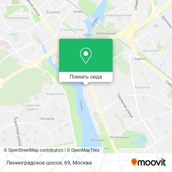 Карта Ленинградское шоссе, 69