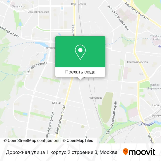 Карта Дорожная улица 1 корпус 2 строение 3