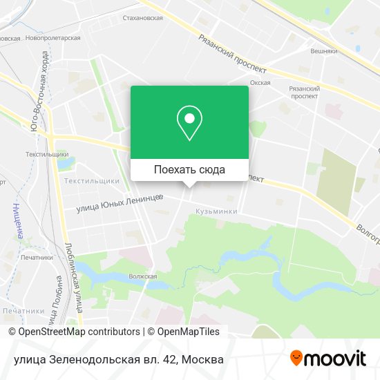 Карта улица Зеленодольская вл. 42