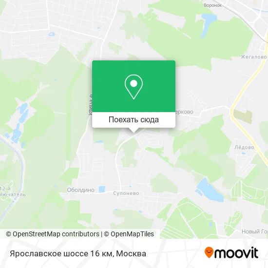 Карта Ярославское шоссе 16 км