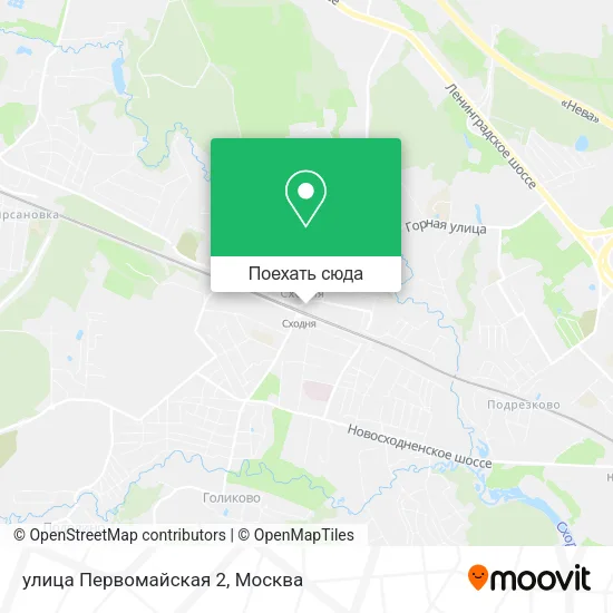 Карта улица Первомайская 2