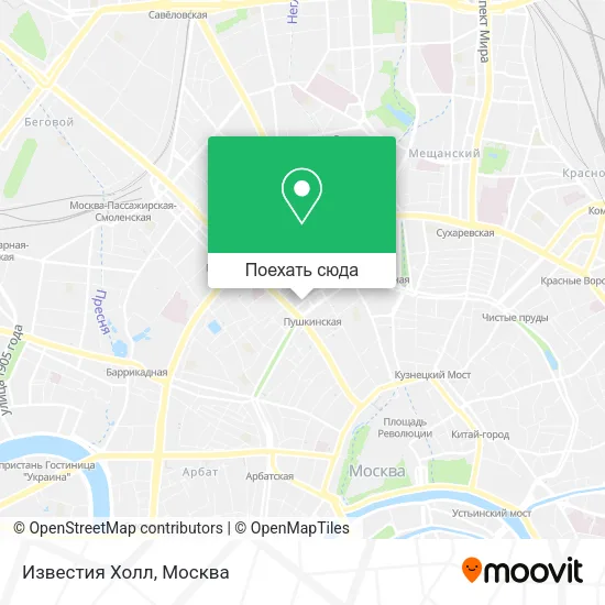 Карта Известия Холл