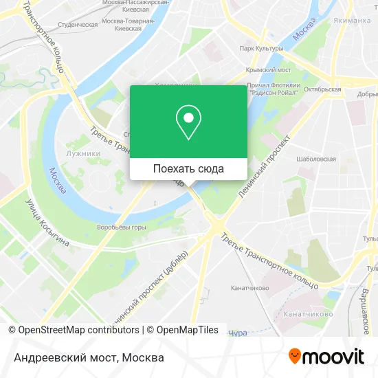 Карта Андреевский мост