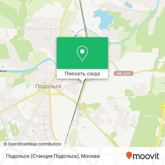 Карта Подольск (Станция Подольск)
