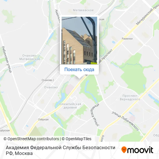 Карта Академия Федеральной Службы Безопасности РФ