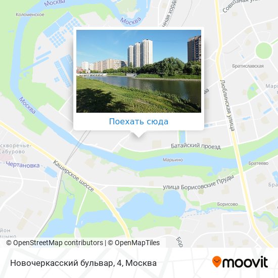 Карта Новочеркасский бульвар, 4