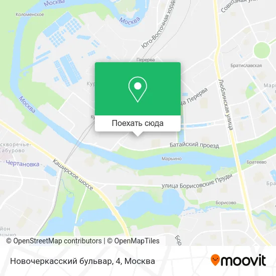 Карта Новочеркасский бульвар, 4