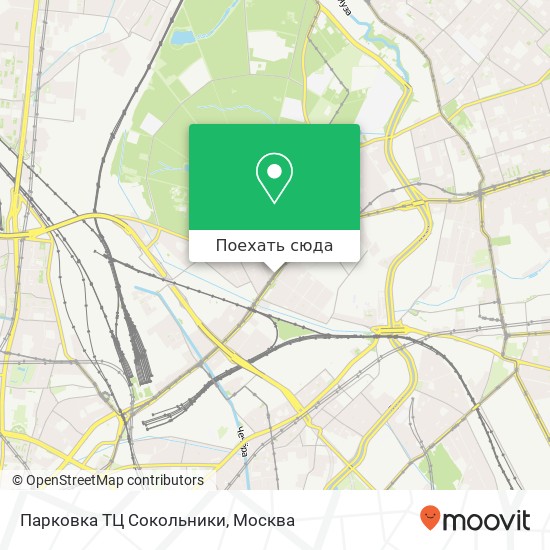 Карта Парковка ТЦ Сокольники