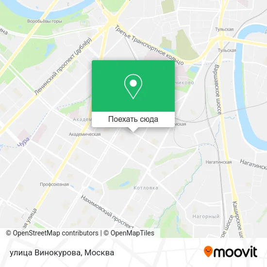 Карта улица Винокурова