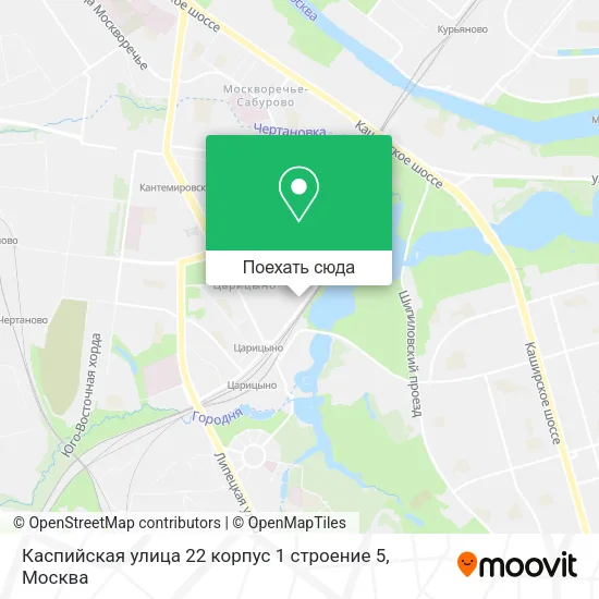 Карта Каспийская улица 22 корпус 1 строение 5