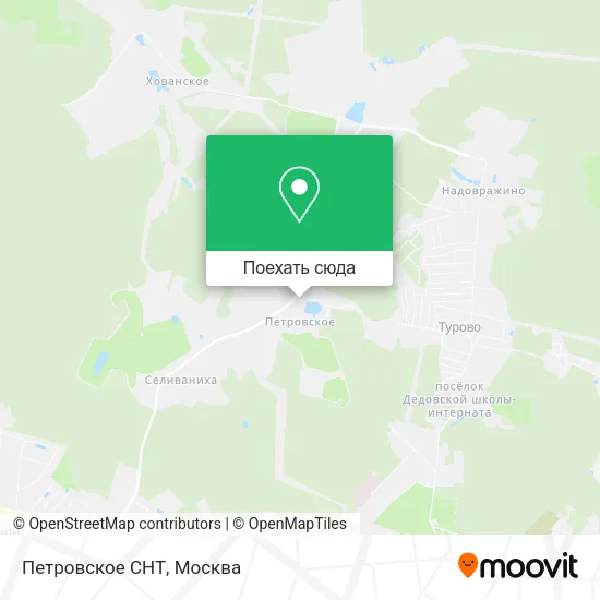Карта Петровское СНТ