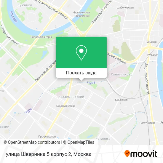 Карта улица Шверника 5 корпус 2