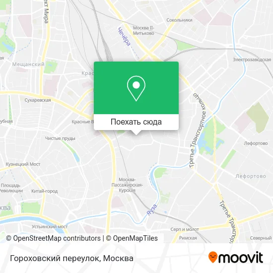Карта Гороховский переулок
