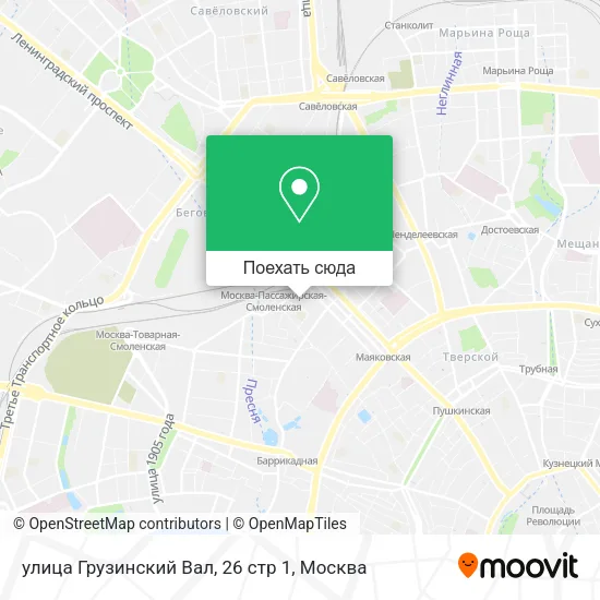 Карта улица Грузинский Вал, 26 стр 1