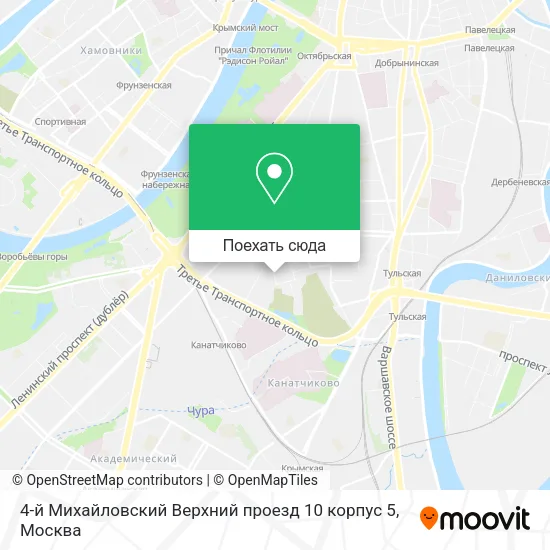 Карта 4-й Михайловский Верхний проезд 10 корпус 5