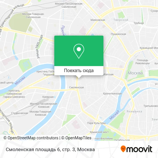 Карта Смоленская площадь 6, стр. 3