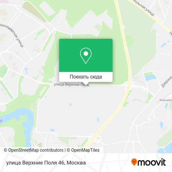 Карта улица Верхние Поля 46
