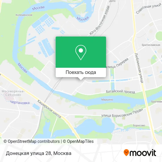 Карта Донецкая улица 28