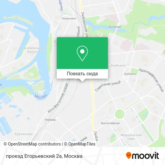 Карта проезд Егорьевский 2а