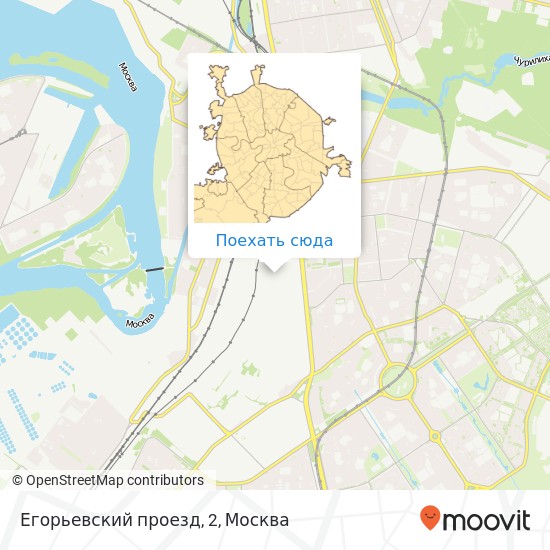 Карта Егорьевский проезд, 2