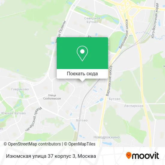 Карта Изюмская улица 37 корпус 3