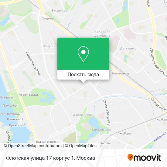 Карта Флотская улица 17 корпус 1