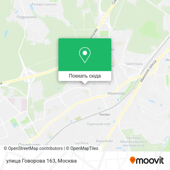 Карта улица Говорова 163