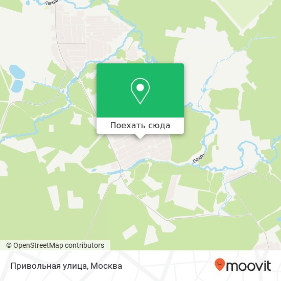 Карта Привольная улица