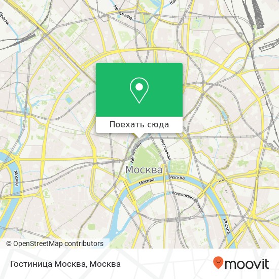 Карта Гостиница Москва