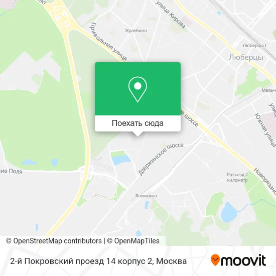 Карта 2-й Покровский проезд 14 корпус 2
