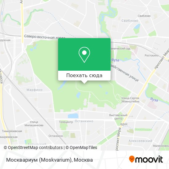 Карта Москвариум (Moskvarium)