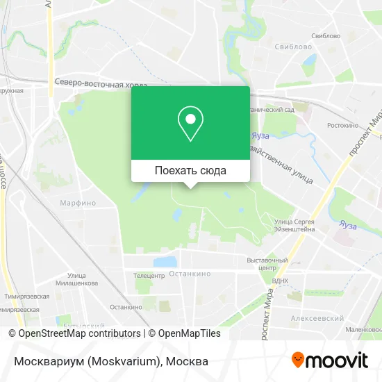 Карта Москвариум (Moskvarium)