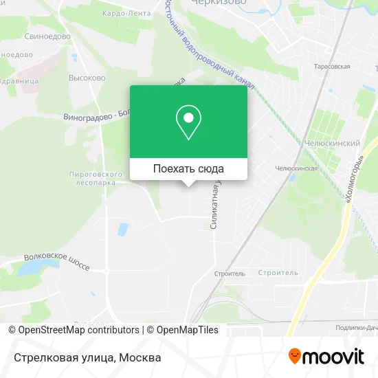 Карта Стрелковая улица